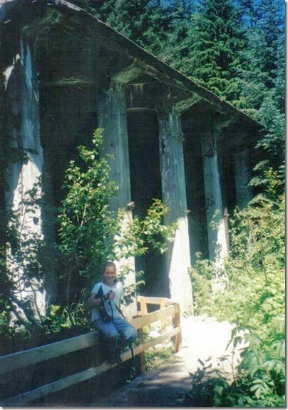 West End of Concrete Snowshed on the Iron Goat Trail in 2000