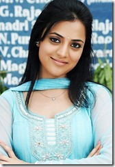 Nisha Agarwal in blue churidar