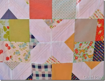 Happy Go Lucky straight line quilting