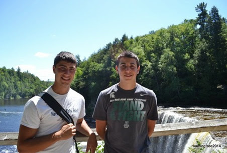 Nick & Bryce at the Upper Falls