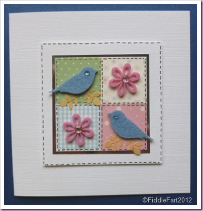 Patchwork Bird card