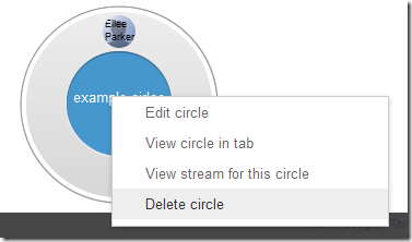 Delete a circle
