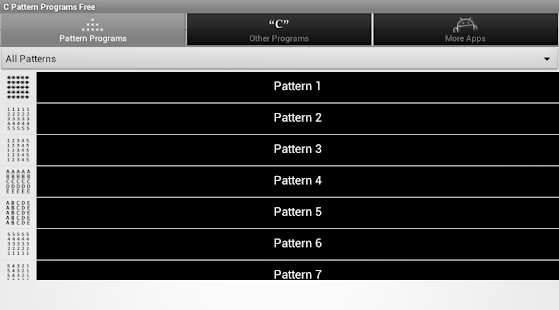 C Pattern Programs Free