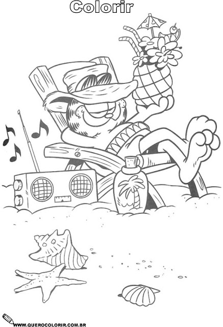GARFIELD COLORING PAGES