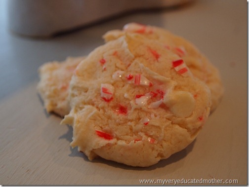 @Torani @mvemother Peppermint Chocolate Chip Cookies with Cake Mix