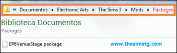 Meus Documentos\Eletronic Arts\The Sims 3\Mods\Packages