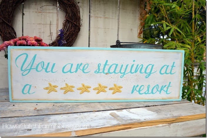 starfish resort sign