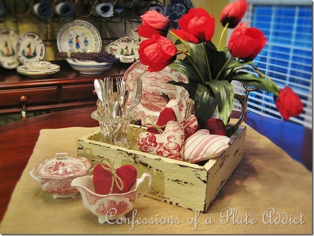 CONFESSIONS OF A PLATE ADDICT Rustic French Valentine Centerpiece