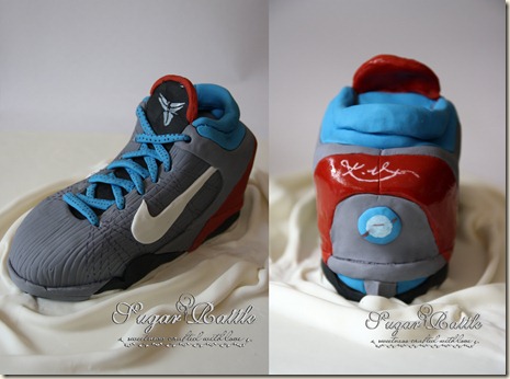 sport shoes cake