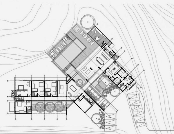 Casa 3 / Arquitectura en Estudio plano-casa-moderna-con-piscina-Arquitectura-en-Estudio