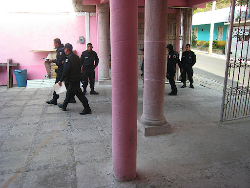 They patrol butterfly sanctuary.