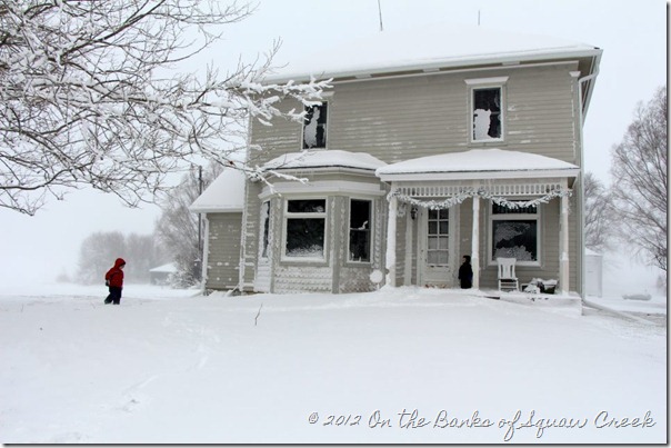 Farmhouse in the Snow