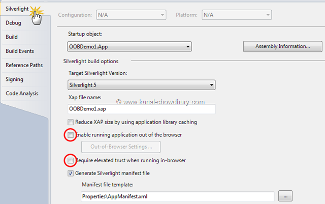 Silverlight 5 OOB Settings Demo - Out-of-Browser and Inside-Browser Silverlight 5 OOB Settings Demo - Out-of-Browser and Inside-Browser