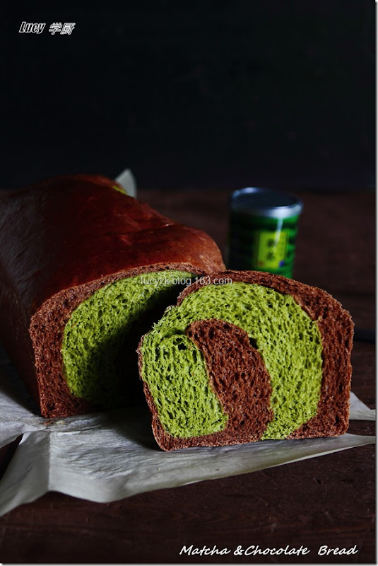 抹茶巧克力面包（65度汤种）Matcha & Chocolate Bread