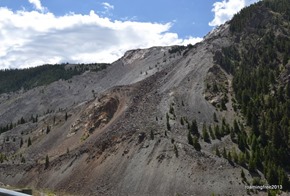 Landslide area