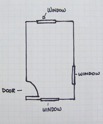 graph paper floorplan
