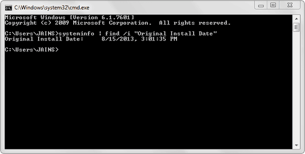Find Windows Installation Date – CEMK