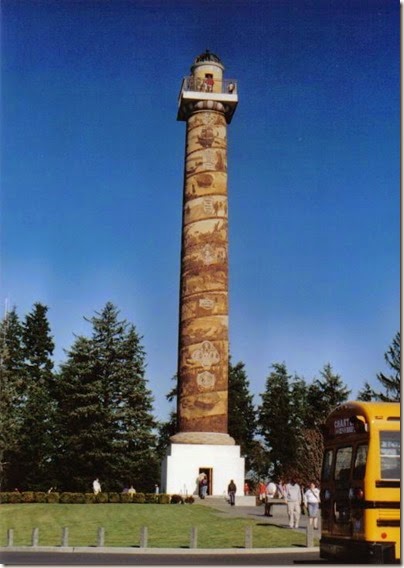 Astoria Column in Astoria, Oregon on September 24, 2005