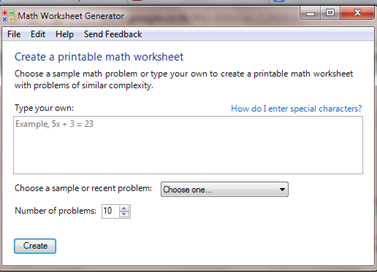 ฟรีแวร์สร้างใบงานสาระคณิตศาสตร์ Math worksheet generator ฟรีแวร์สร้างใบงานสาระคณิตศาสตร์ Math worksheet generator