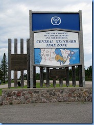 8016 Ontario Trans-Canada Highway 17 - Central Time Zone sign