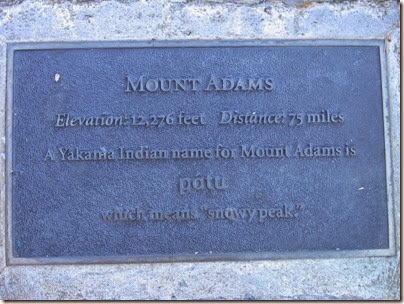 IMG_9237 Mount Adams Plaque at Council Crest Park in Portland, Oregon on October 23, 2007