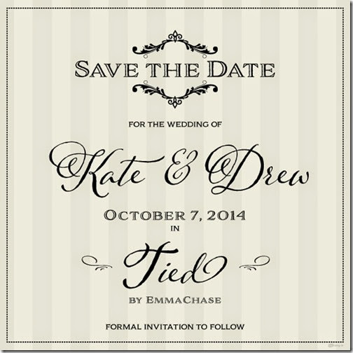Tied Save the Date
