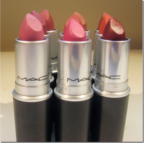lipsticks close up