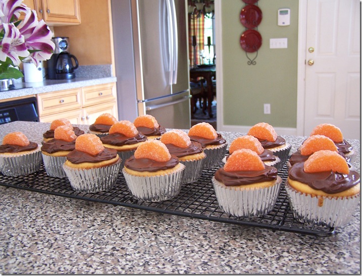 Orange Chocolate Cupcakes 029