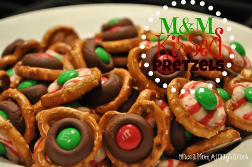 M&M Kissed Pretzels 1