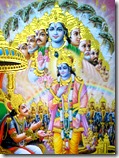 Krishna showing the universal form
