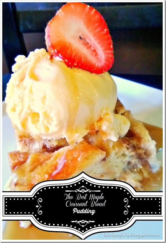 the best maple croissant bread pudding ever!