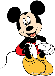 Mickey Mouse muy feliz