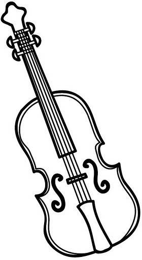 DIBUJOS DE VIOLINES PARA COLOREAR