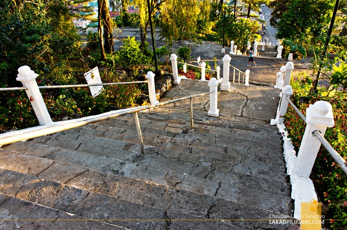 Looking Back Down from Baguio City's Lourdes Grotto