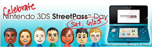 Celebre o Dia do Nintendo 3DS StreetPass no sábado, 25 de Junho