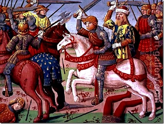 charlemagne and-his-army-fighting-the-saracens-in-spain-778-from-the-story-of-ogier