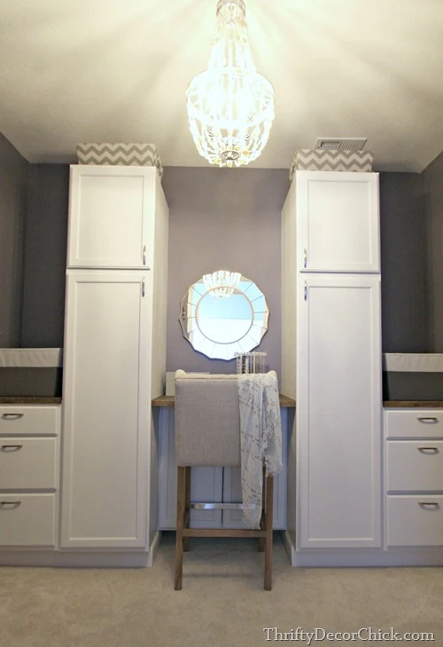closet makevover with cabinets