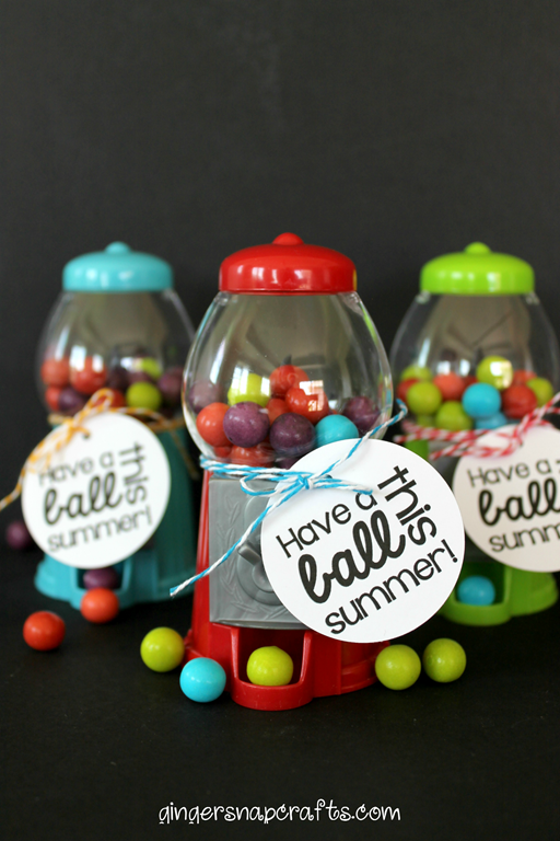 gift idea with mini gumball machines