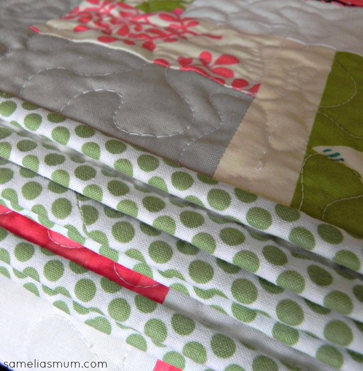 Step in Time Quilt - Binding