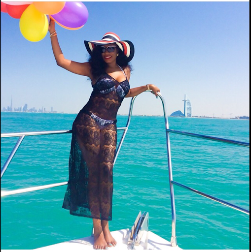 PHOTOS: Chika Ike living the Yacht Life In Dubai 1