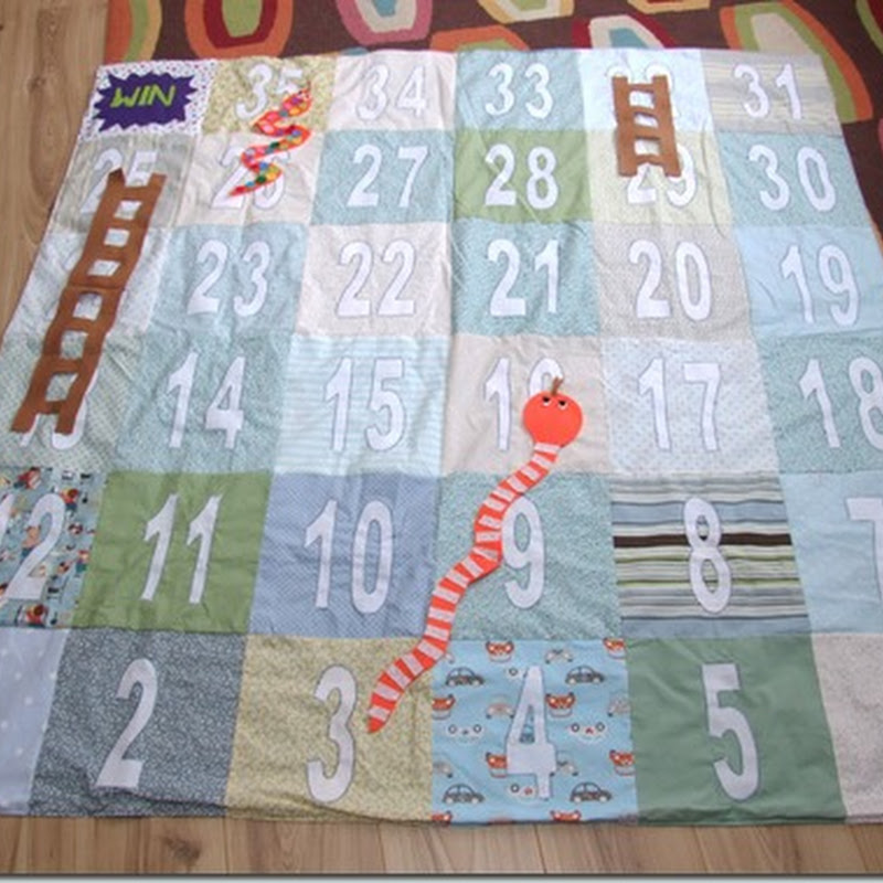 Giant Fabric Snakes and Ladders– Tutorial