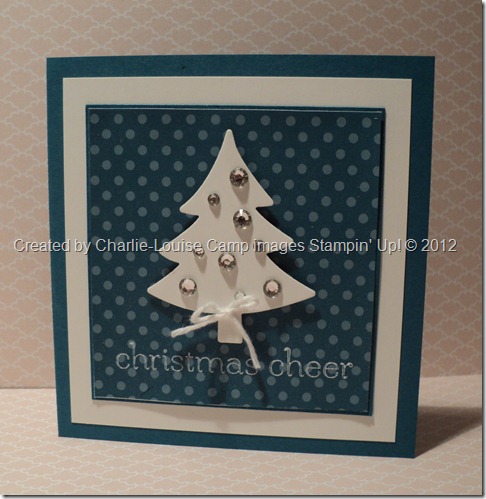 stampin up christmas cards christmas trees blue christmas holiday framelit sweet essentials