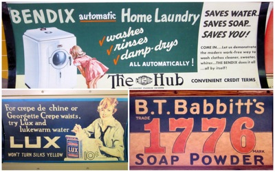 Trolley ads laundry