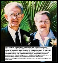 VAN DEN BOSCH couple murdered on dairy farm