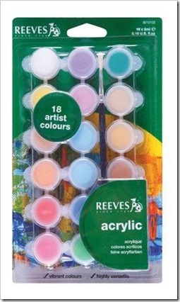 Reeves Acrylic paint set 18 colours