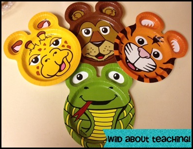 Wild about Teaching!: Math Monday is BAACK!!: Animal Plate Math