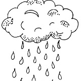 RAIN COLORING PAGES