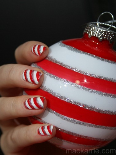 c_CandyCaneNailDesignChinaGlazeSnowHeySailorGlisteringSnow14