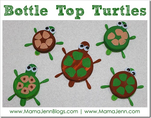 Bottle Top Turtle Crafts
