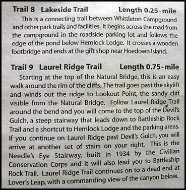 00b7 - Natural Bridge State Park Hiking Trails #8 and #9